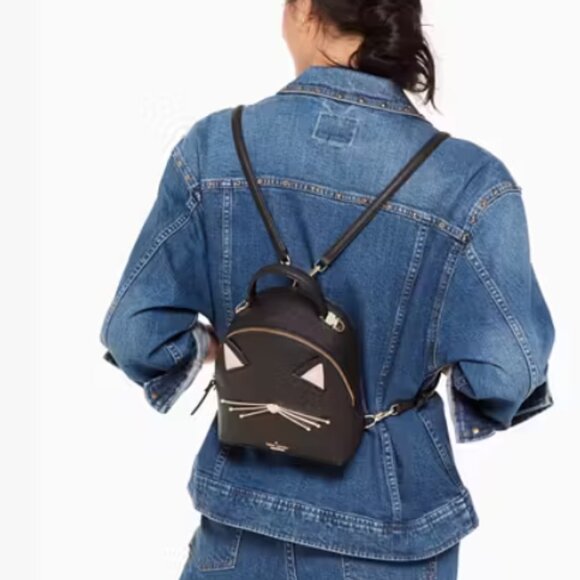 Kate Spade Cat's Meow Cat Binx Backpack - NWOT - Picture 2 of 10